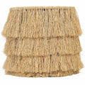 Luau Rattan Round End Table